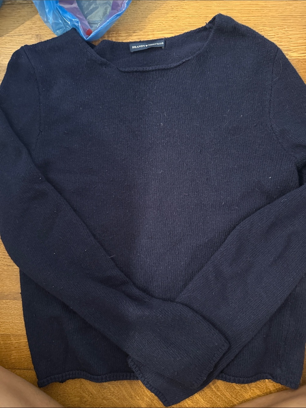 Brandy Melville Navy Crewneck Sweater